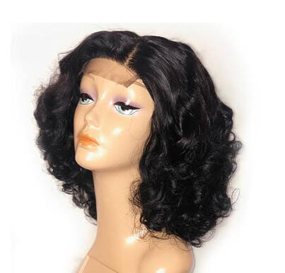 12inches single drawn magic curl wig. Natural color. 47k